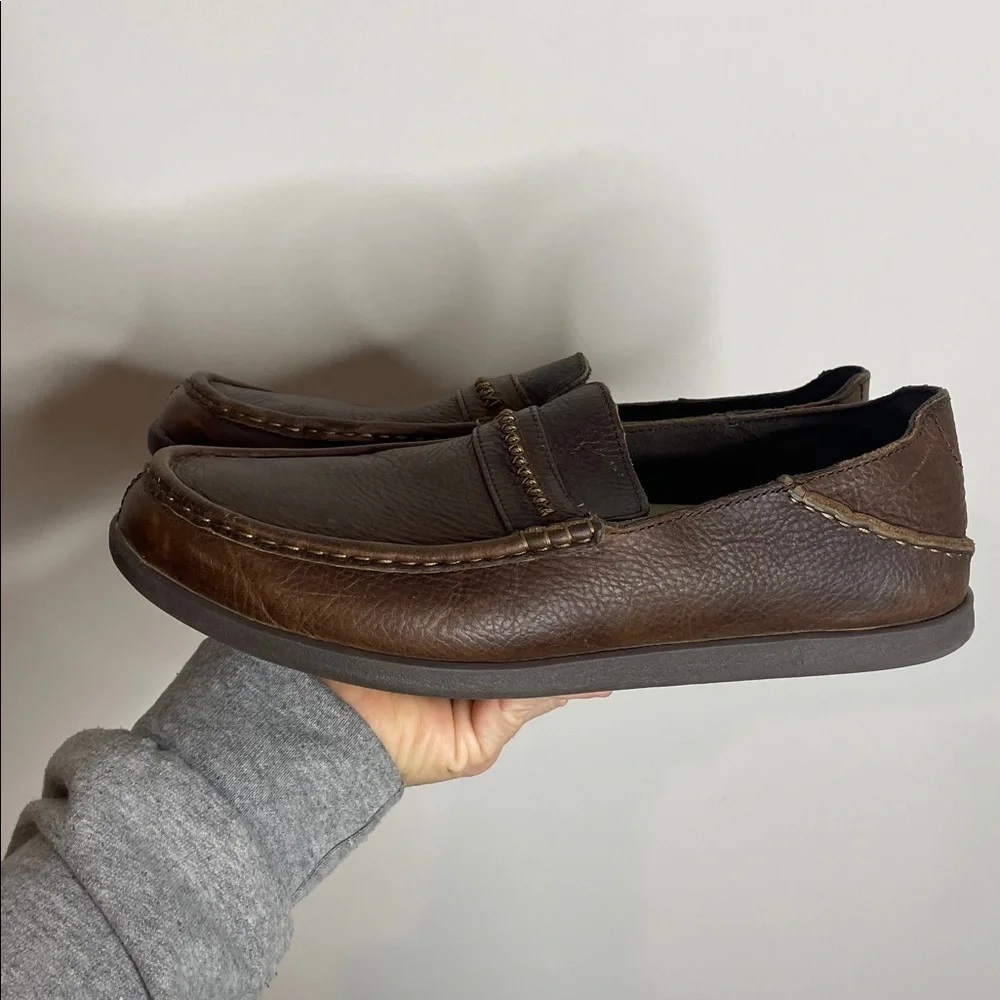 OluKai | Men’s Brown Leather Malana Country Shoes Size 8.5